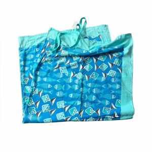 NWT Vera Bradley Beach Blanket - Go Fish Blue